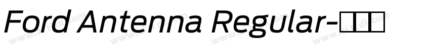 Ford Antenna Regular字体转换